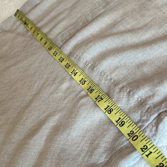 J. Jill Love Linen Women’s Small Lagenlook Asymmetrical V-Neck Tunic Top Relaxed - Picture 12 of 17